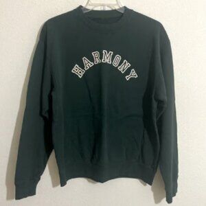 NWOT HARMONY Cotton Crewneck Sweatshirt GREEN Men's Size M